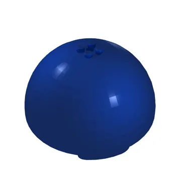 Dome Hemisphere 11 x 11 with 2 x 2 Studs on Top and Kamino Black / Blue / White Planet Print [75006]