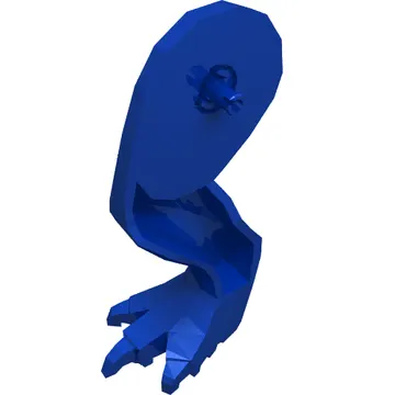 Animal Body Part, Dinosaur, Tyrannosaurus Rex Leg, Right, with Pin, Black Claws and Dark Brown Markings Print