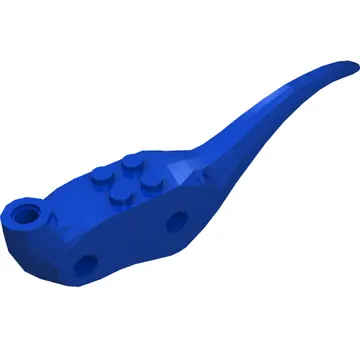 Animal Body Part, Dinosaur, Raptor Body with Blue Stripes