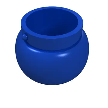 Minifig Pot Small with Handle Holders and Dripping Honey and Bee Print