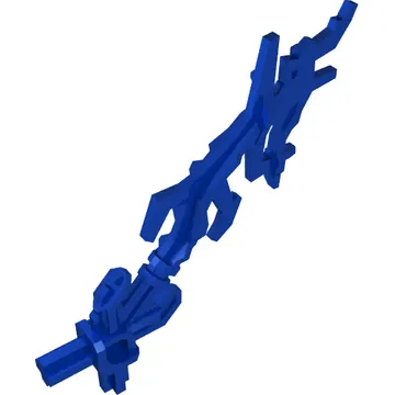 Large Figure Weapon Lightning, with Marbled Blue and Yellow Pattern