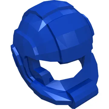 Helmet Space with Open Visor Large and Silver Stripe Print