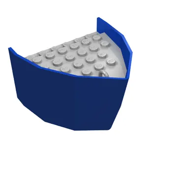 Boat Hull Section, Bow 6 x 8 x 3 1/3 with Light Gray Deck