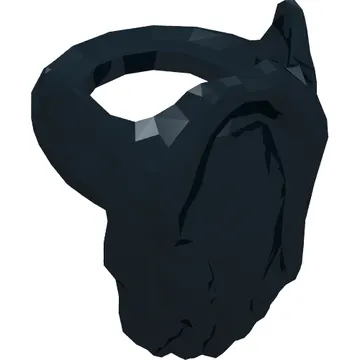 Minifig Neckwear Beard, Rounded End [Gandalf]