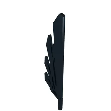 Creature Body Part, Wing 9L with Stylized Feathers