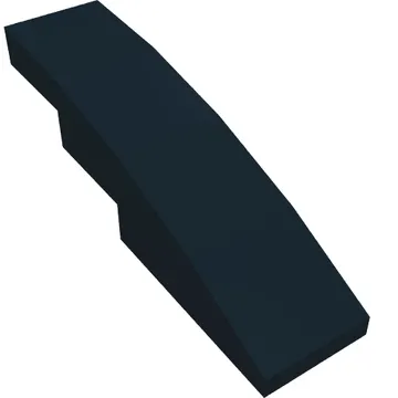 Brick Curved 4 x 1 No Studs [Stud Holder with Symmetric Ridges]