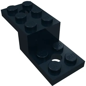 Bracket 5 x 2 x 1 1/3 with Holes, Pin Bottom