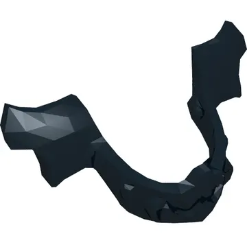 Headwear Accessory Visor / Chin Guard Elaborate [Plain]