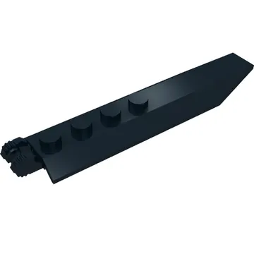 Hinge Plate 1 x 8 Locking with Angled Side Extensions, Squared Plate Underside, 7 Teeth
