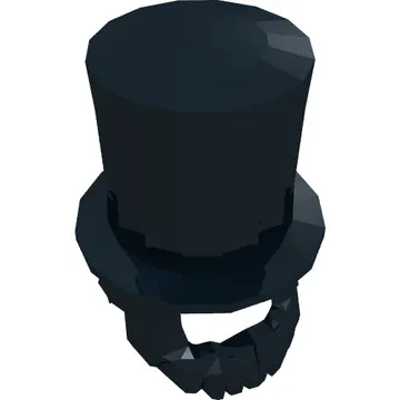 Hair and Hat, Stovepipe Hat with Beard [Lincoln]