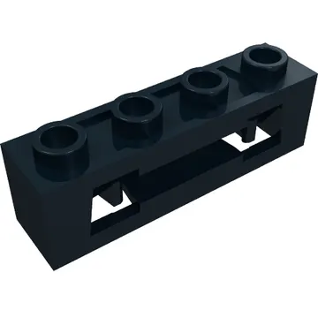Launcher, Brick Special 1 x 4 with Inside Clips (Disk Shooter) with Recessed Center 2 Studs