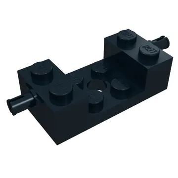 Brick Special 2 x 4 with Wheels Holder, Single Slit with 2 x 2 Recessed and Hole