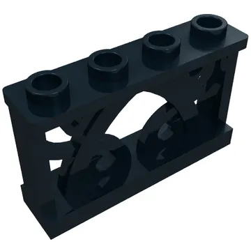 Fence Ornamented 1 x 4 x 2 with 4 Studs