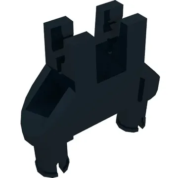 Technic Pin Double Triangle 1 x 3 with 2 Clips Squared Pin Holes