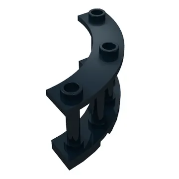 Fence Spindled 4 x 4 x 2 Quarter Round with 3 Studs