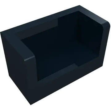 Panel 1 x 2 x 1 with Rounded Corners and 2 Sides