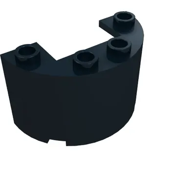 Cylinder Half 2 x 4 x 2 with 1 x 2 Cutout