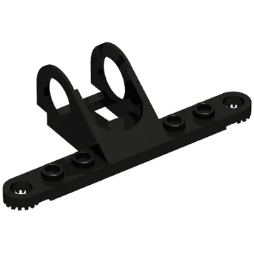 Technic Steering Rack Top - Modified 1 x 8 Technic Plate with Toothed Ends