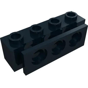 Technic Brick 1 x 4 with Bumper Holder