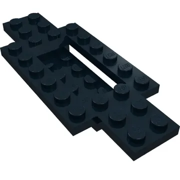 Vehicle Base 4 x 10 x 2/3 with 4 x 2 Recessed Center with Smooth Underside