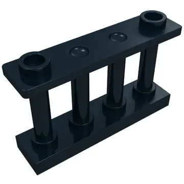 Fence Spindled 1 x 4 x 2 [2 Top Studs]