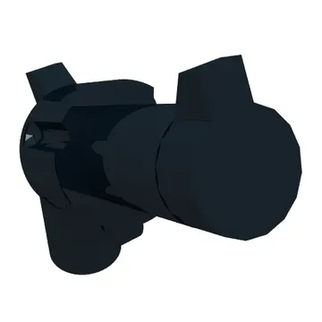 Weapon Gun / Pistol / Revolver Large Barrel, Long Grip