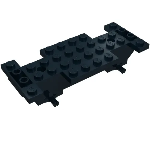 Vehicle Base 4 x 10 x 1 2/3, Inverted Slope Double, 1 x 2 Cutouts