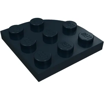 Plate Round Corner 3 x 3