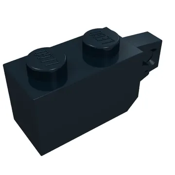 Hinge Brick 1 x 2 Locking with 1 Finger Vertical End