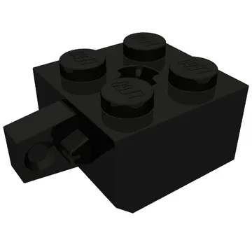 Hinge Brick 2 x 2 Locking with 1 Finger Vertical and Axle Hole [X Opening]