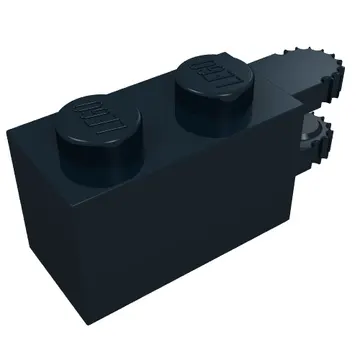 Hinge Brick 1 x 2 Locking with 2 Fingers Horizontal End, 9 Teeth