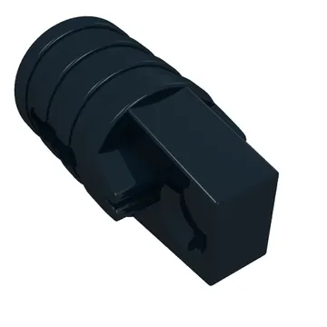 Hinge Cylinder 1 x 2 Locking with 1 Finger and Axle Hole On Ends