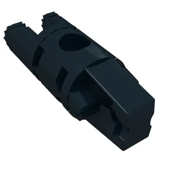 Hinge Cylinder 1 x 3 Locking with 1 Finger and 2 Fingers On Ends, with Hole, 9 Teeth