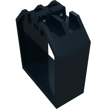 Container / Box, Open Ended 2 x 4 x 4 with 1 Hinge Finger Each End