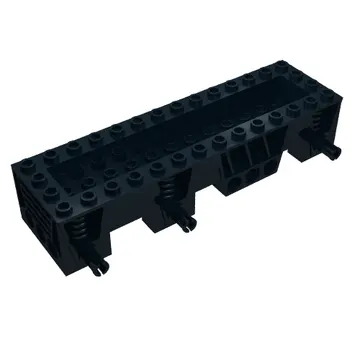 Vehicle Base 4 x 14 x 2 1/3, 2 x 12 Recessed Center, Pins, Pin Holes