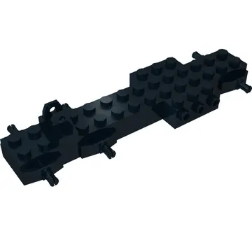 Vehicle Base 4 x 14 x 1 with Towball Hitch, 3 Studs on Each Side (Semi Tractor)