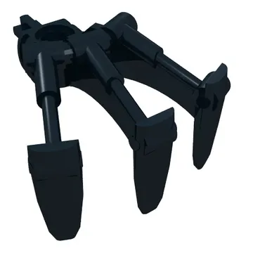 Large Figure Weapon, Claw, Triple, with Axle