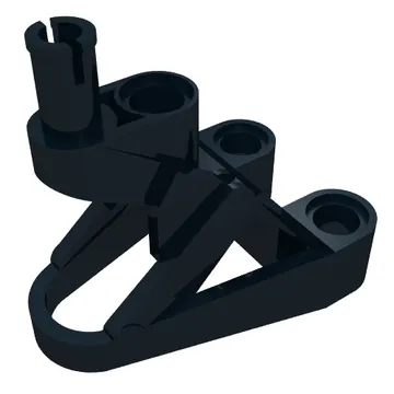 Large Figure Foot, 3 x 4 1/2 x 2 1/3 with Technic Pin Connector