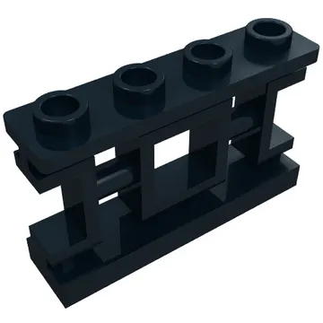 Fence 1 x 4 x 2 Ornamental Asian Lattice Square with 4 Studs