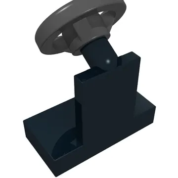 Steering Stand 1 x 2 with Black Steering Wheel