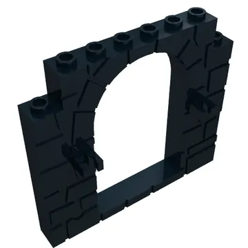Door Frame 1 x 8 x 6 with Moulded Stone Print and Clips