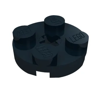 Plate Round 2 x 2 with Axle Hole Type 1 (+ Opening)