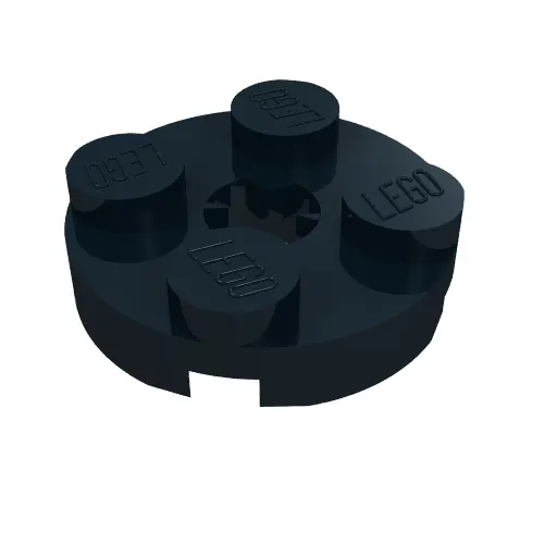 Plate Round 2 x 2 with Axle Hole Type 2 (X Opening)