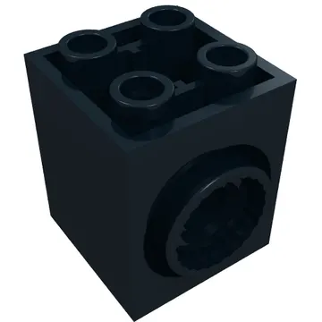 Brick Special 2 x 2 x 2 with Rotation Joint Socket and Rear Pin Hole