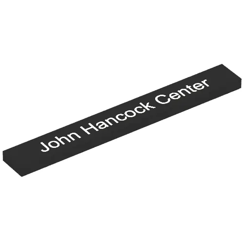 Tile 1 x 8 with 'John Hancock Center' Print