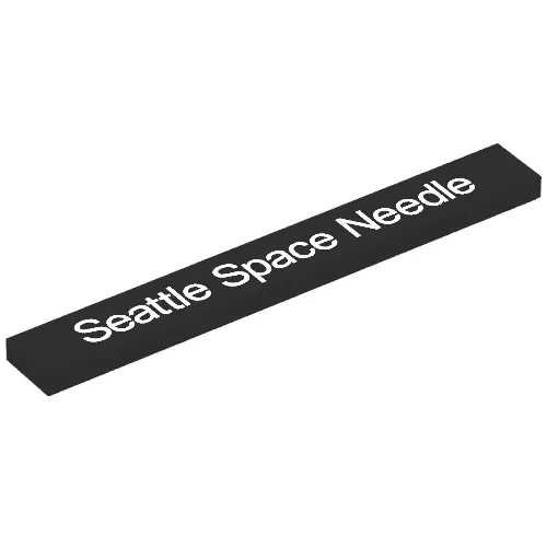 Tile 1 x 8 with 'Seattle Space Needle' Print