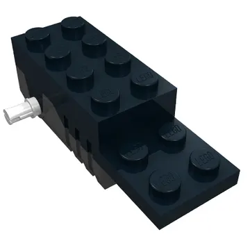 Motor Pullback 2 x 6 x 1 2/3 Type 2 [Fast] Black Base, White Axle