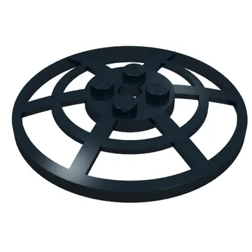 Dish 6 x 6 Inverted, Radar / Webbed [No Anti-studs]
