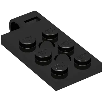Hinge Plate 2 x 4 with Pin Hole with 2 Holes - Top