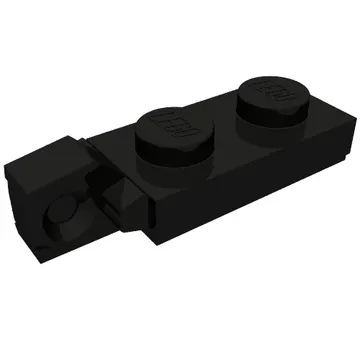 Hinge Plate 1 x 2 Locking with 1 Finger On End, with Groove